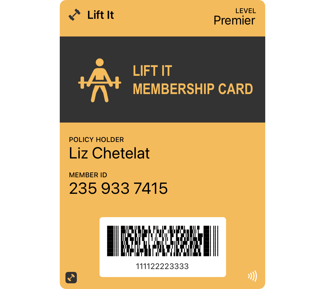 Generic Pass de Apple